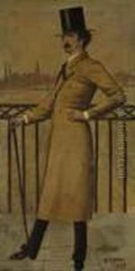 James Abbott Mcneill Whistler On The Widow's Walk At His House Inlindsey Row, Chelsea James Abbott Mcneill Whistler On The Widow's Walk At His House Inlindsey Row, Chelsea