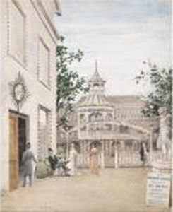James Mcneill Whistler In Cremorne Gardens, Chelsea by Walter Greaves
