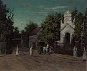 The Entrance To Cremorne Gardens, Chelsea by Walter Greaves