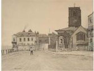 Chelsea Old Church, Aldins Coal Wharf And Cheyne Walk Chelsea Old Church, Aldins Coal Wharf And Cheyne Walk