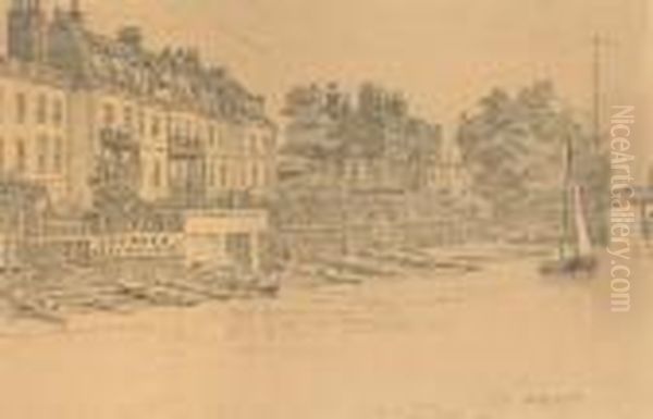 The Embankment From The Thames - view 1