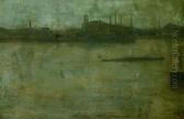 Battersea Reach; Moonlight - view 1