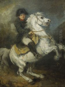 Napoleon on Horseback by Piotr Michalowski