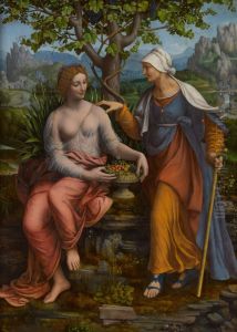 Pomona and Vertumnus 1517-20 by Francesco Melzi