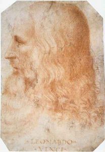 Portrait Of Leonardo by Francesco Melzi