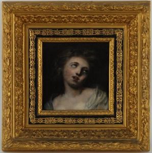 Etude De Jeune Femme by Jean Baptiste Greuze