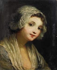 Head Of A Young Girl by Jean Baptiste Greuze