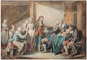 L'accordee Du Village by Jean Baptiste Greuze