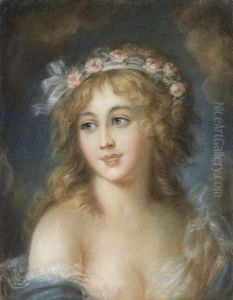 Bildnis Einer Jungen Frau Mit Rosenschmuck Im Haar