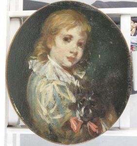 Portrait D'enfant Avec Son Chien