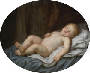 A Sleeping Child by Jean Baptiste Greuze