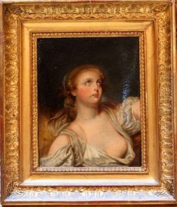 Etude De Jeune Fille by Jean Baptiste Greuze
