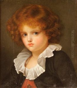 Boy In Red Waistcoat by Jean Baptiste Greuze