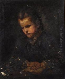 A Girl With A Lesson Book by Jean Baptiste Greuze