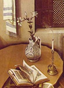 Mérode Altarpiece (detail 3) c. 1427 by Robert Campin
