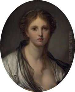Portrait Of A Young Woman by Jean Baptiste Greuze
