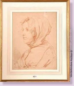 Portrait De L'epouse De Jean-baptiste Greuze by Jean Baptiste Greuze