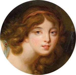 Kopf Eines Jungen Madchens by Jean Baptiste Greuze