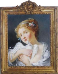 Girl With A Dove by Jean Baptiste Greuze