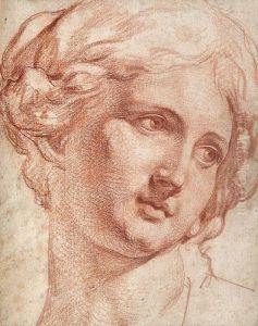 Tete Dejeune Femme D'apres Une Sculpture