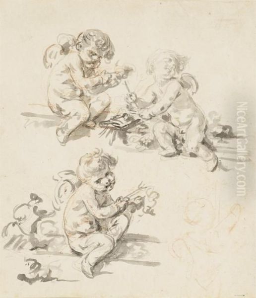 Three Putti - view 1