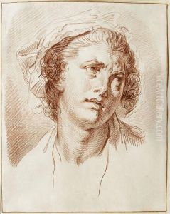 Portraitde Femme, Tete Tournee A Gauche by Jean Baptiste Greuze