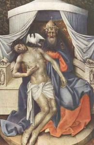 Holy Trinity 1433-35 by Robert Campin