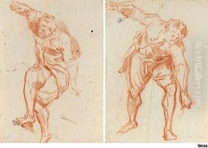 Etude De Personnages, Recto-verso by Jean Baptiste Greuze