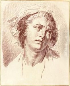 Tete D'expression Feminine by Jean Baptiste Greuze