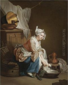 La Blanchisseuse by Jean Baptiste Greuze