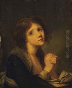 Portrait D'une Jeune Femme by Jean Baptiste Greuze