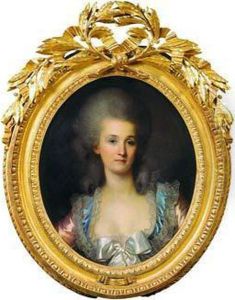 Portrait De Jeune Femme Au Noeud De Satin Blanc
