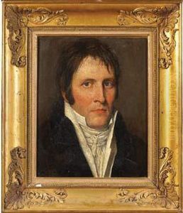 Attribue A Jean- Baptiste Greuze - Portrait Presume De Benjamin Constant