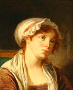 Portrait Of A Woman Wearing A White Cap
