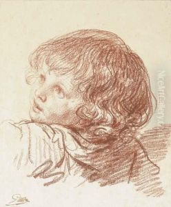 A Young Boy, Bust-length, Turned To The Left by Jean Baptiste Greuze