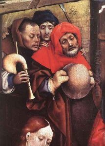 The Nativity (detail 2) 1425 by Robert Campin