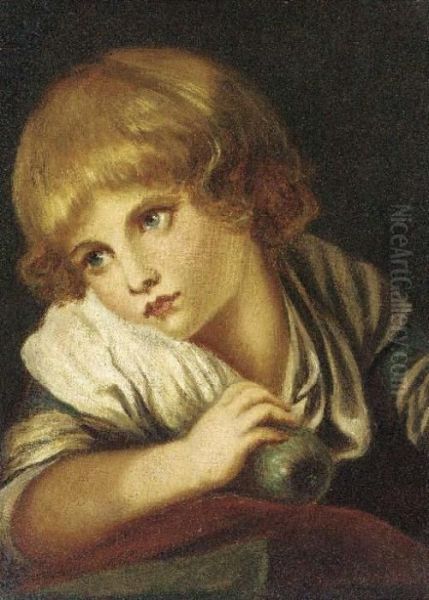 The Child With An Apple - view 1