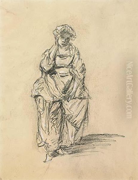 Study Of A Standing Woman - view 1