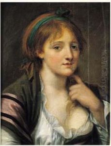 Portrait De Jeune Femme by Jean Baptiste Greuze