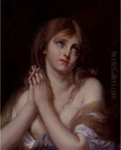 Mary Magdalen In Prayer by Jean Baptiste Greuze