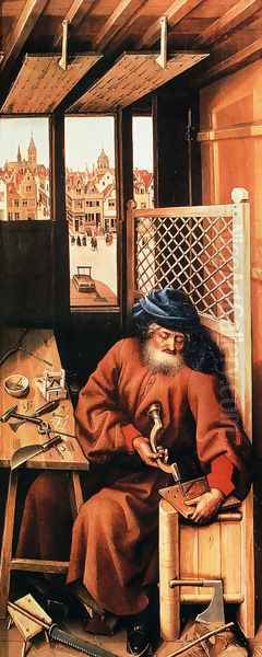 St. Joseph Portrayed As A Medieval Carpenter (Center Panel Of The Merode Altarpiece) - view 1