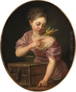 A Girl With A Canary And An Open Cage