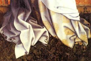 Virgin and Child (detail) by Robert Campin
