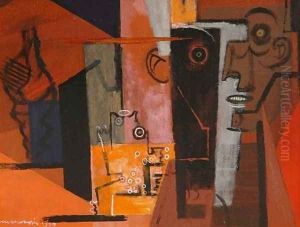 Composition with Face and Shell by Louis Marcoussis (Ludwik Markus)