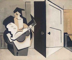 Musician in an Interior (Musicien dans un interieur) by Louis Marcoussis (Ludwik Markus)