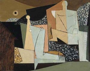 Figures on a Beach by Louis Marcoussis (Ludwik Markus)