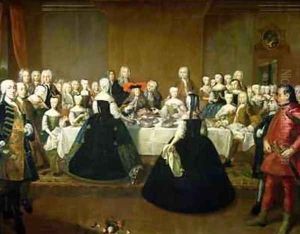 Wedding Breakfast of Empress Maria Theresa of Austria and Francis of Lorraine later Francis I 1736