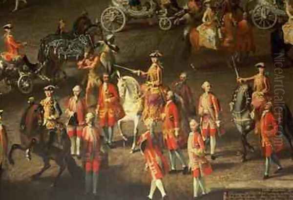 A Cavalcade in the Winter Riding School of the Vienna Hof to celebrate the defeat of the French army at Prague 1743 2 - view 1