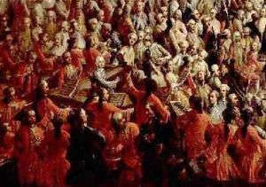 Court Banquet in the Great Antechamber of the Hofburg Palace Vienna