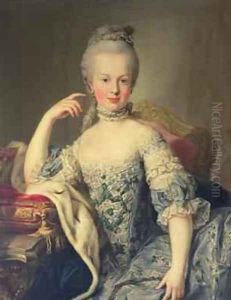 Archduchess Marie Antoinette Habsburg-Lotharingen 1755-93 1767-68 by Martin II Mytens or Meytens